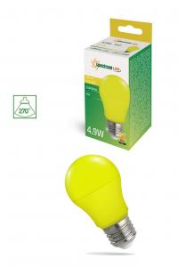 LED E-27 4,9W A50 colour yellow